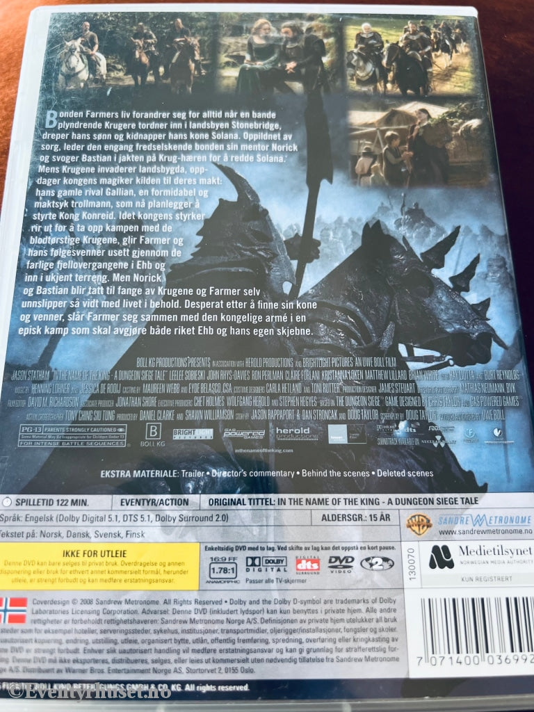 In The Name Of King. Dvd. Dvd