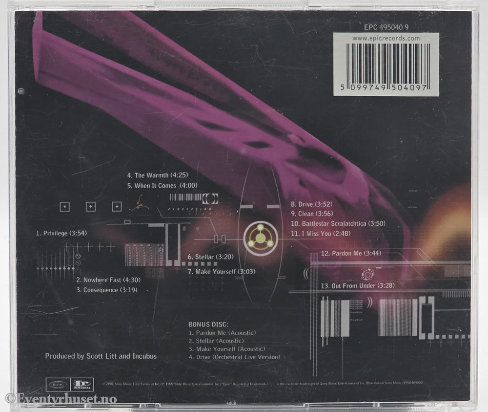 Incubus. 1999. Make Yourself. CD.