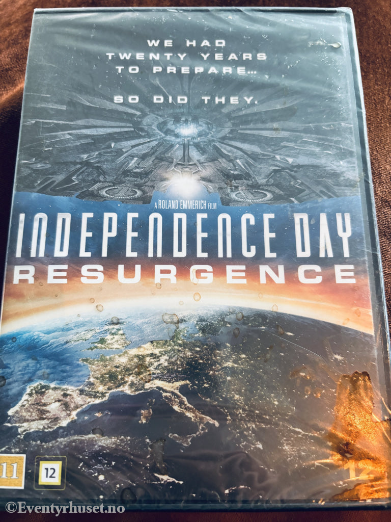 Independence Day: Resurgence (2016). DVD. Ny i plast!