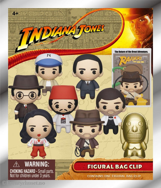 Indiana Jones 3D PVC Bag Clips Display (24) Fashion & Accessories
