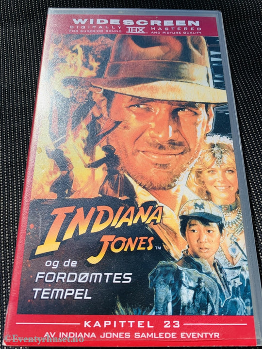 Indiana Jones Og De Fordømtes Tempel. 1984. Vhs (Widescreen Thx).