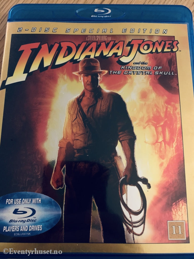 Indiana Jones & The Kingdom Of Crystal Skull. Spesialversjon (Krystallhodeskallens Rike). Blu Ray.