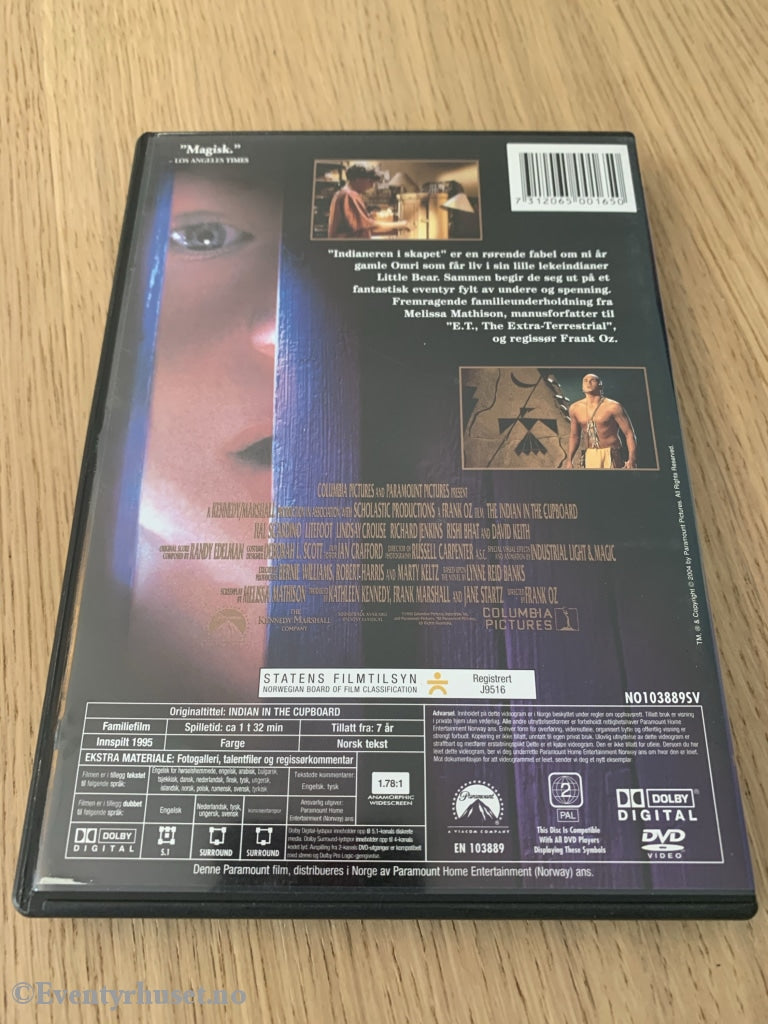 Indianeren I Skapet. 1995. Dvd. Dvd