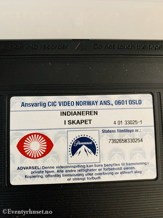 Indianeren I Skapet. 1996. Vhs Leiefilm.