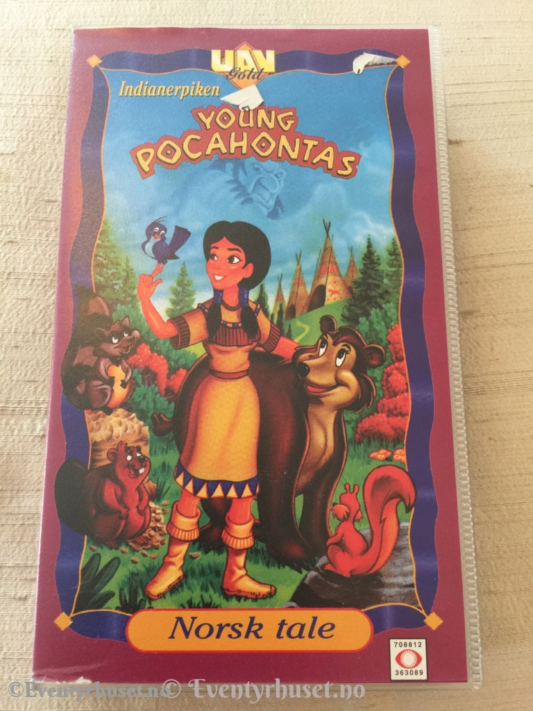 Indianerpiken Young Pocahontas. Vhs. Vhs