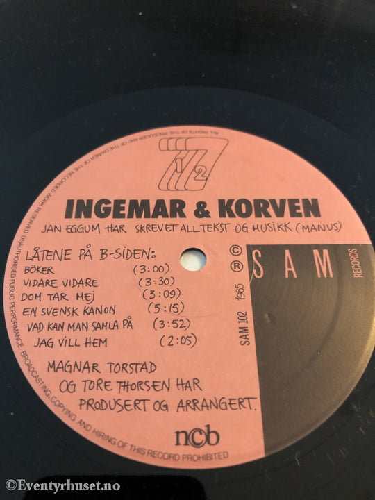 Ingemar & Korven. 1985. Lp. Lp Plate
