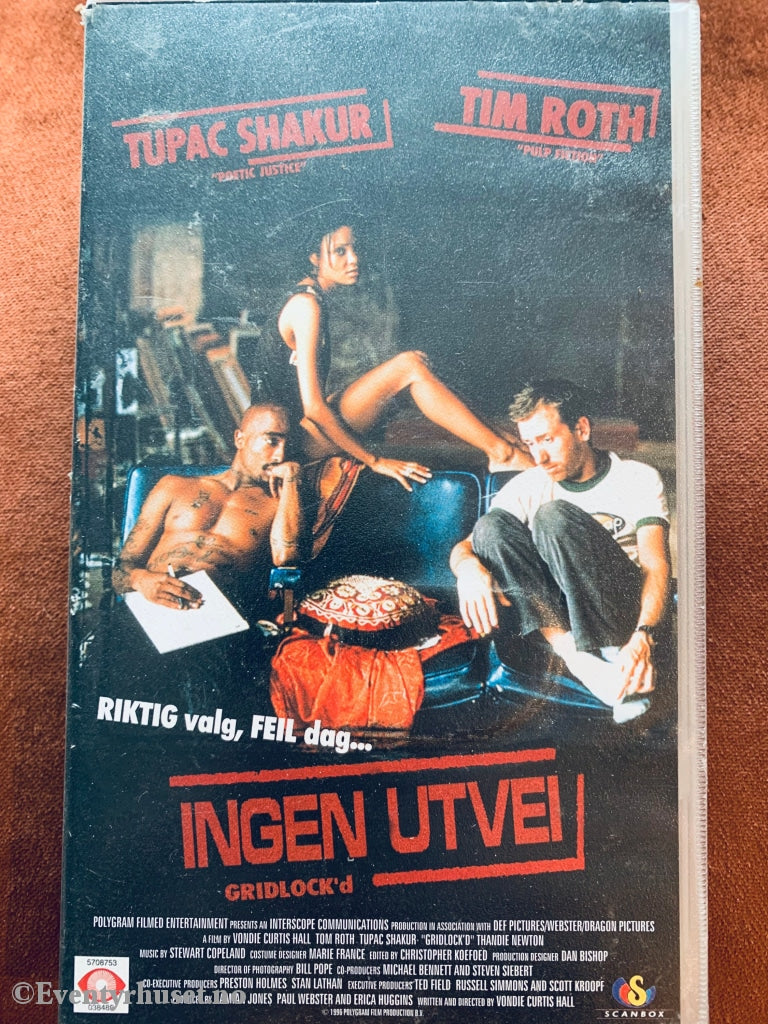 Ingen Utvei - Med Tupac Shakur. 1997. Vhs. Vhs
