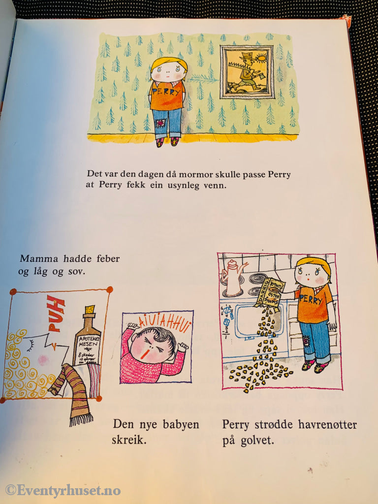 Inger Og Lasse Sandberg. 1976. Perry Usynlige Wrolf. Fortelling