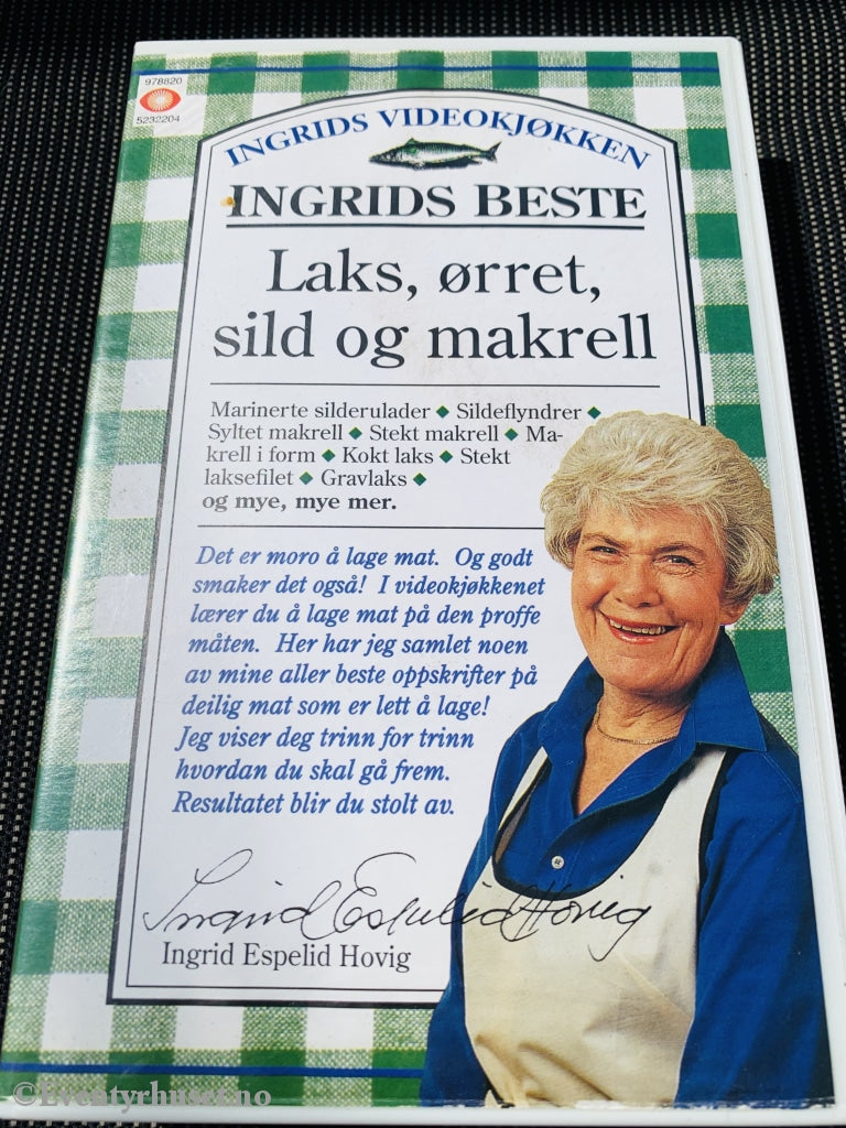 Ingrids Beste. Laks Ørret Sild Og Makrell. 1995. Vhs. Vhs