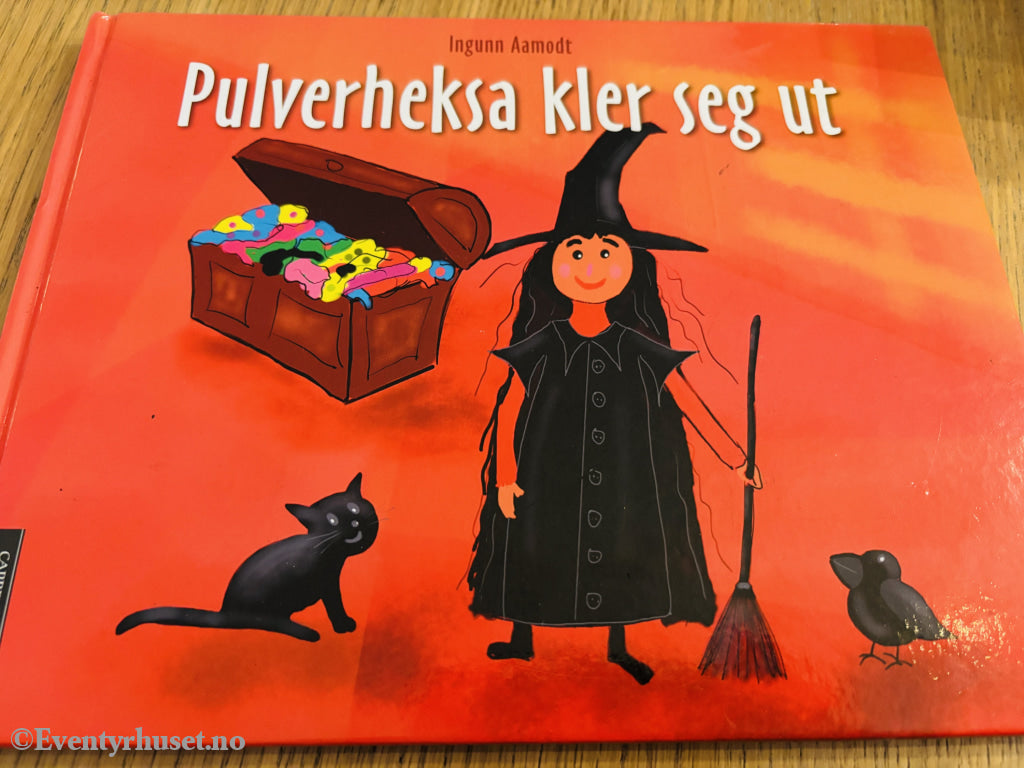 Ingunn Aamodt. Pulverheksa kler seg ut. Bok.
