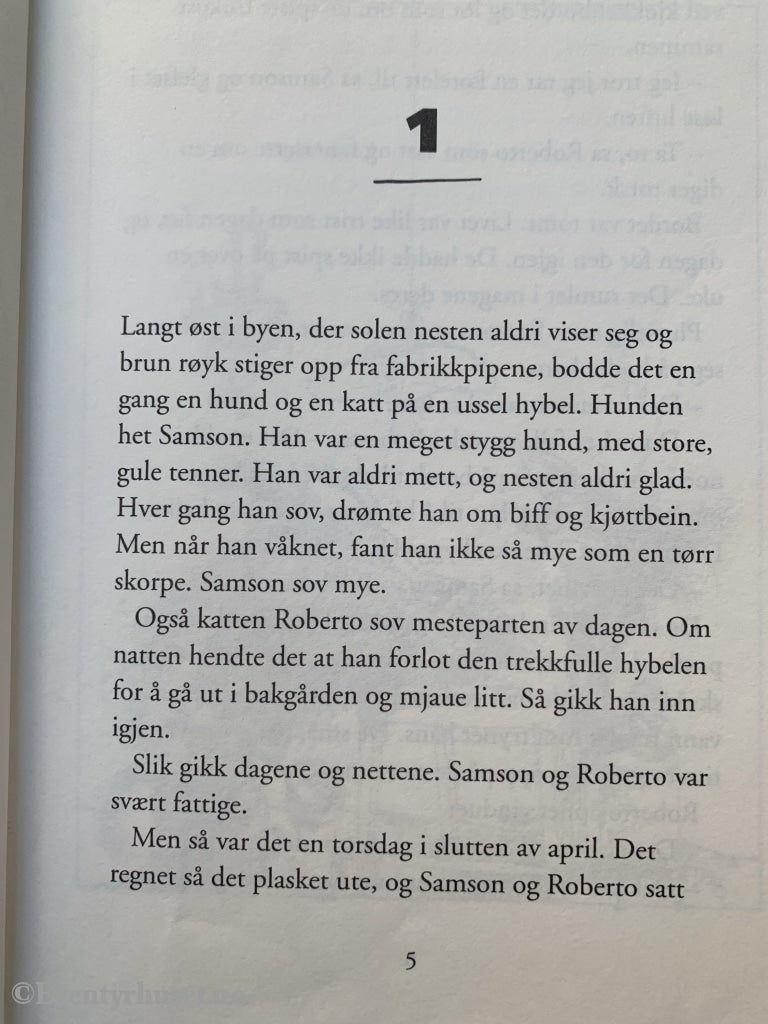 Ingvar Ambjørnsen. 199&. Samson & Roberto 1. Arven Etter Onkel Rin-Tin-Tei. Fortelling