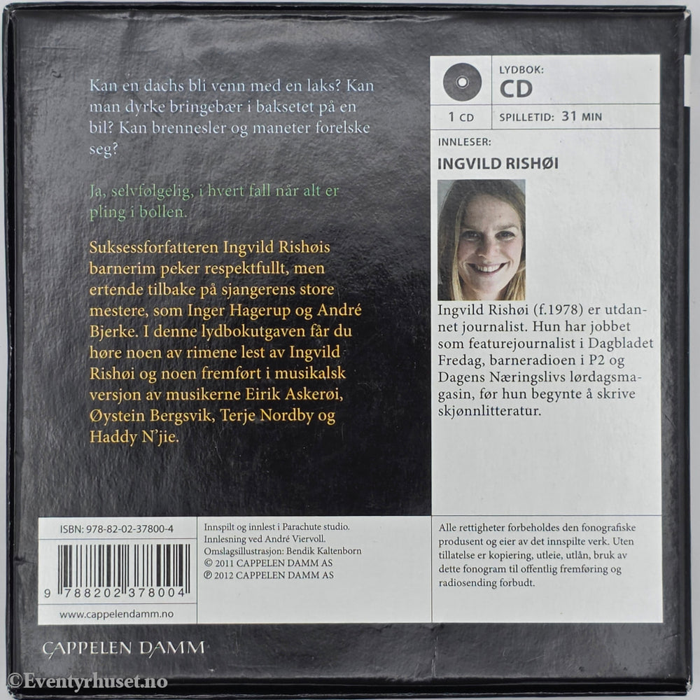 Ingvild H. Rishøi & Bendik Kaltenborn. 2014. Pling i bollen. Lydbok på CD.