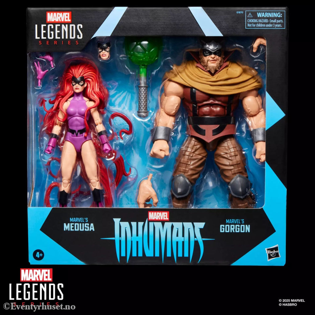 Inhumans Marvel Legends Action Figure 2-Pack Marvel’s Medusa & Marvel’s Gorgon 15 cm. Mint In Sealed Box (MISB)!