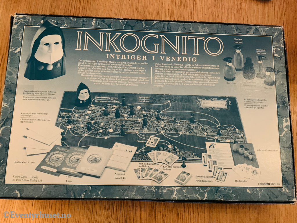 Inkognito. 1988. Brettspill.
