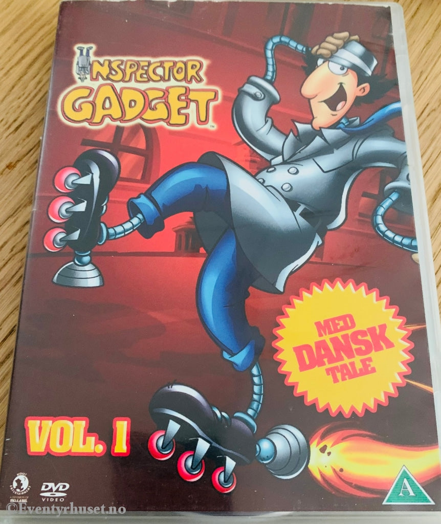 Inspector Gadget Vol. 1. Episode 1-3. Dvd. Dansk Utgave. Dvd