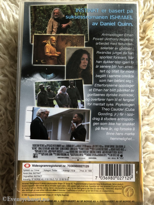 Instinkt. 1999. Vhs. Vhs