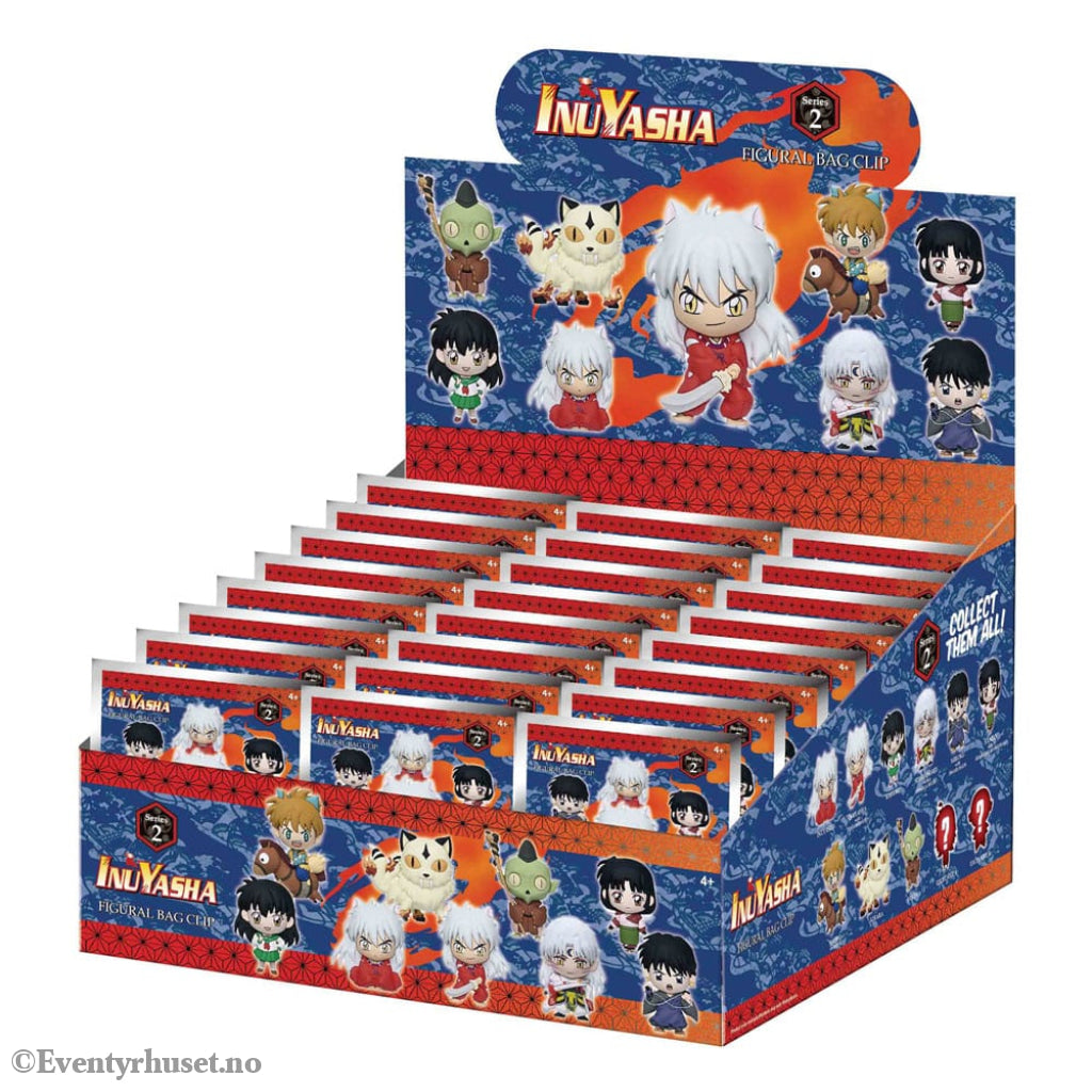 InuYasha 3D Foam Bag Clips Series 2 Display (24) Fashion & Accessories