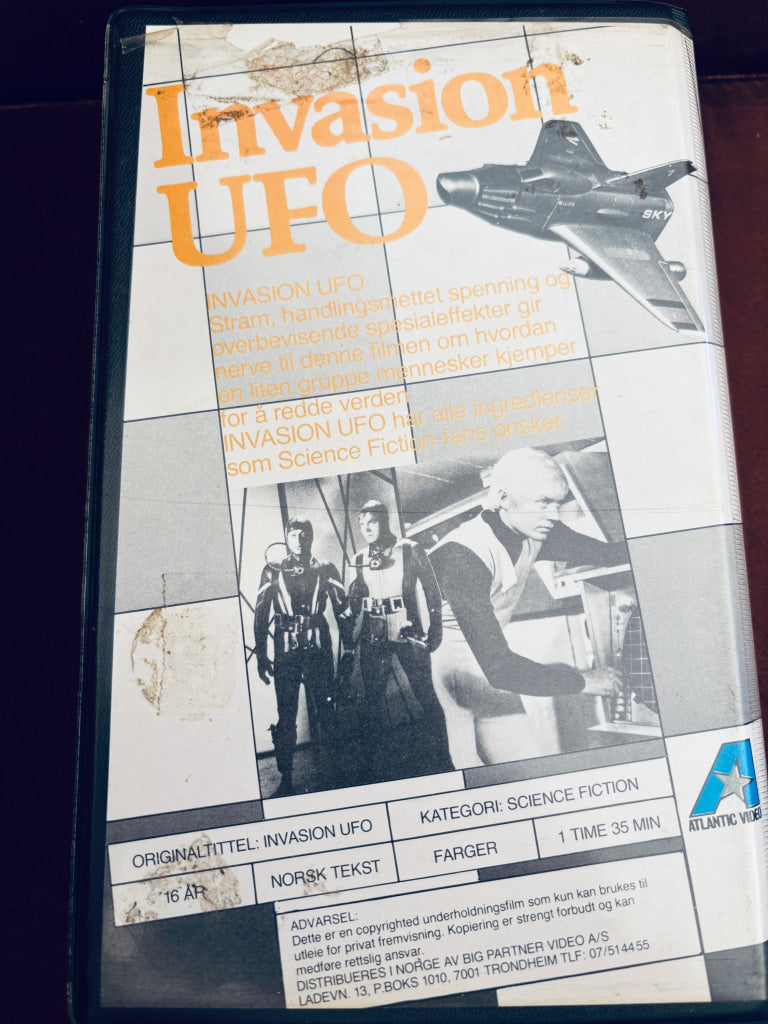 Invasjon UFO. 1974. VHS Big Box. VHS Big Box