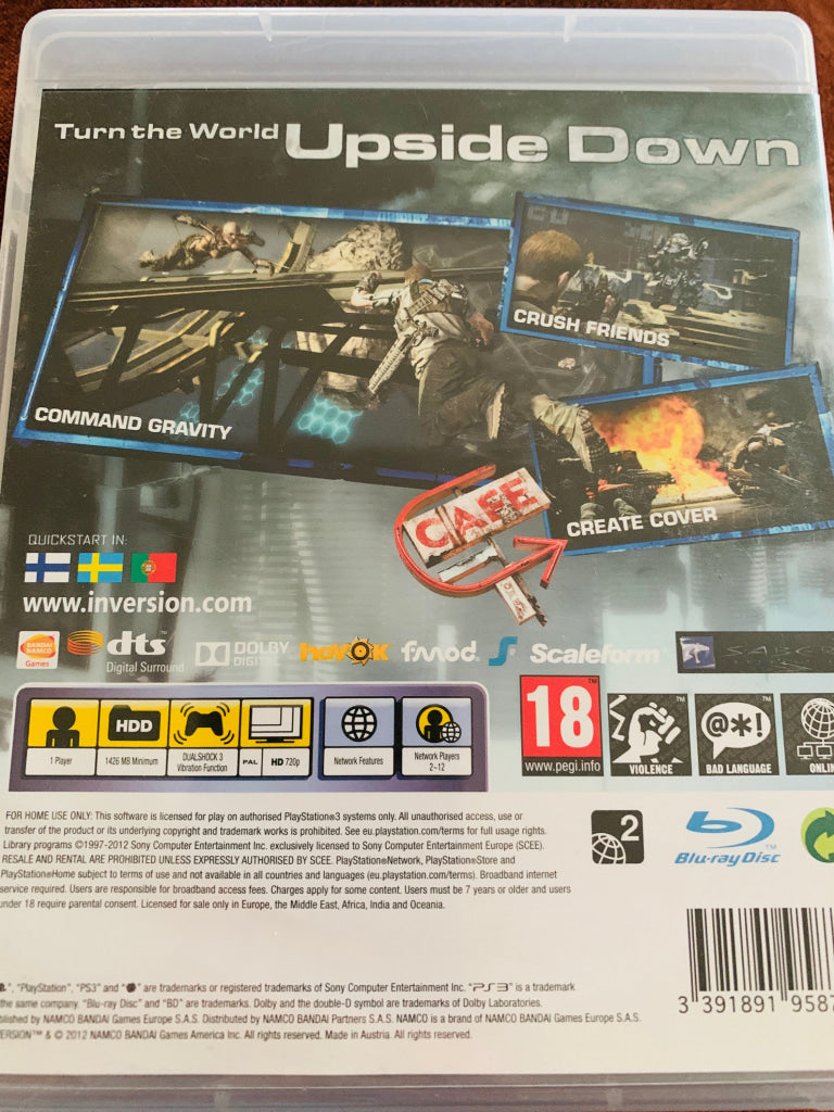 Inversion. PS3.