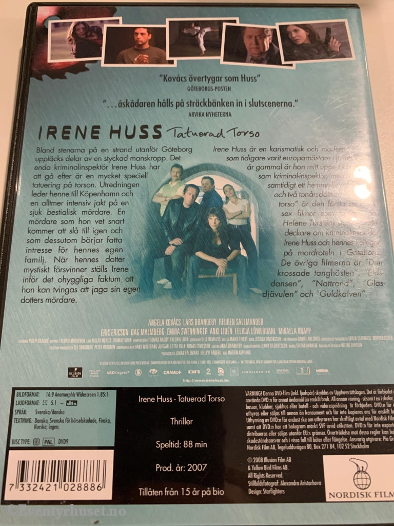 Irene Huss - Tatuerad Torso. 2007. Dvd. Dvd