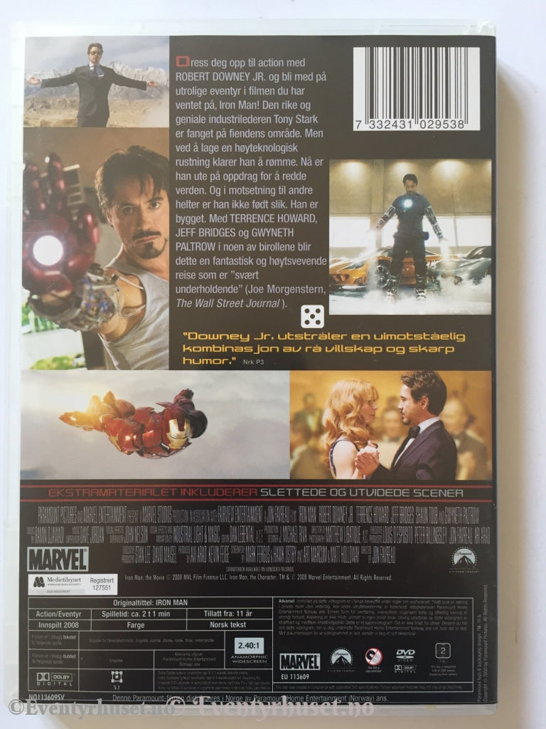 Iron Man. Dvd. Dvd