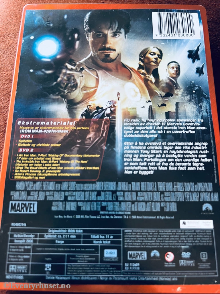 Iron Man. Dvd Steelbox.