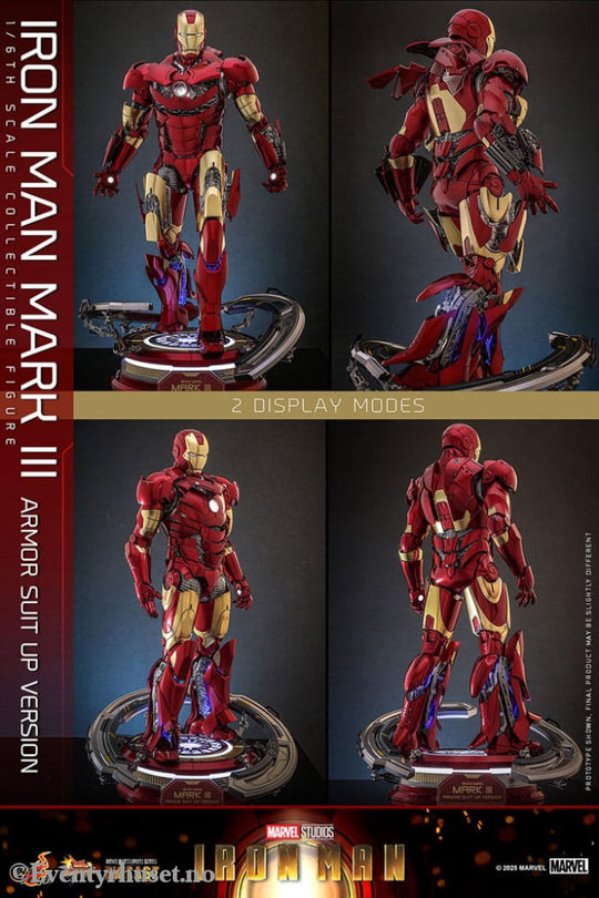 Iron Man Movie Masterpiece Diecast Action Figure 1/6 Iron Man Mark III (Armor Suit Up Version) 32 cm Toys