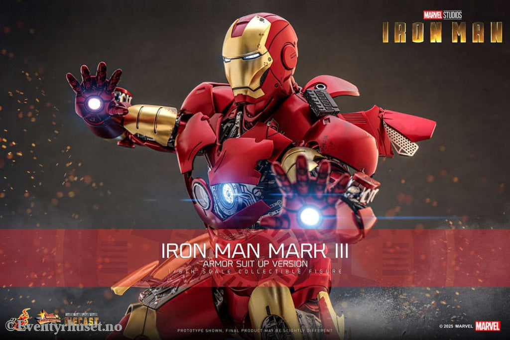 Iron Man Movie Masterpiece Diecast Action Figure 1/6 Iron Man Mark III (Armor Suit Up Version) 32 cm Toys