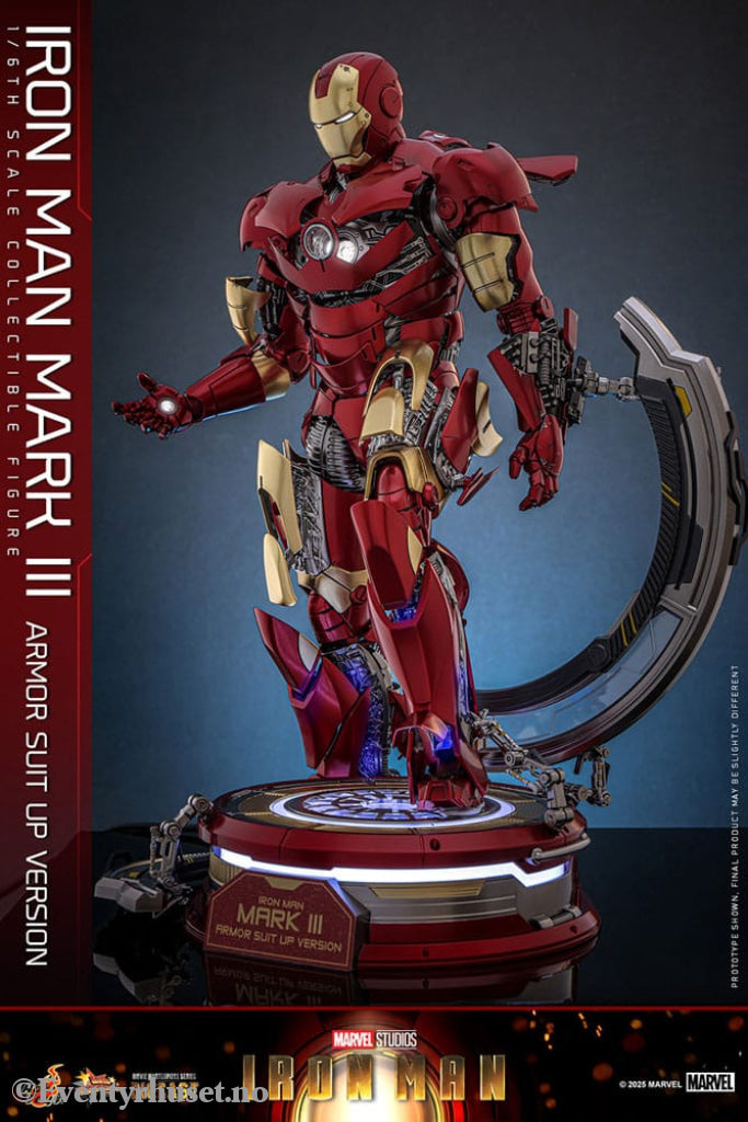 Iron Man Movie Masterpiece Diecast Action Figure 1/6 Iron Man Mark III (Armor Suit Up Version) 32 cm Toys