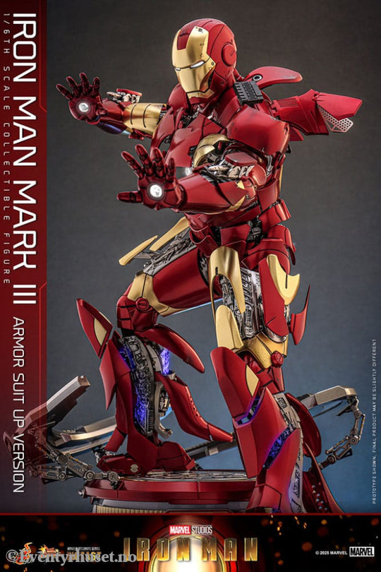 Iron Man Movie Masterpiece Diecast Action Figure 1/6 Iron Man Mark III (Armor Suit Up Version) 32 cm Toys