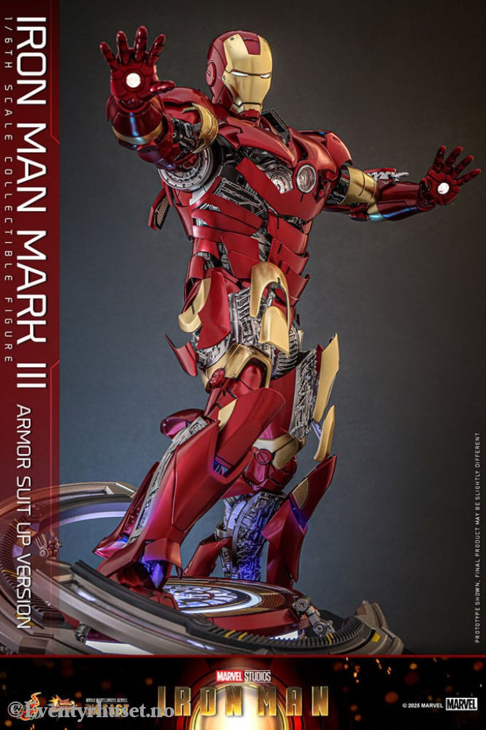 Iron Man Movie Masterpiece Diecast Action Figure 1/6 Iron Man Mark III (Armor Suit Up Version) 32 cm Toys