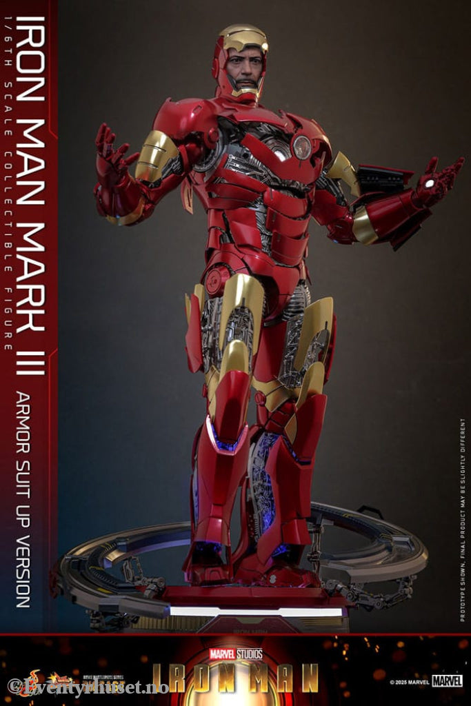 Iron Man Movie Masterpiece Diecast Action Figure 1/6 Iron Man Mark III (Armor Suit Up Version) 32 cm Toys