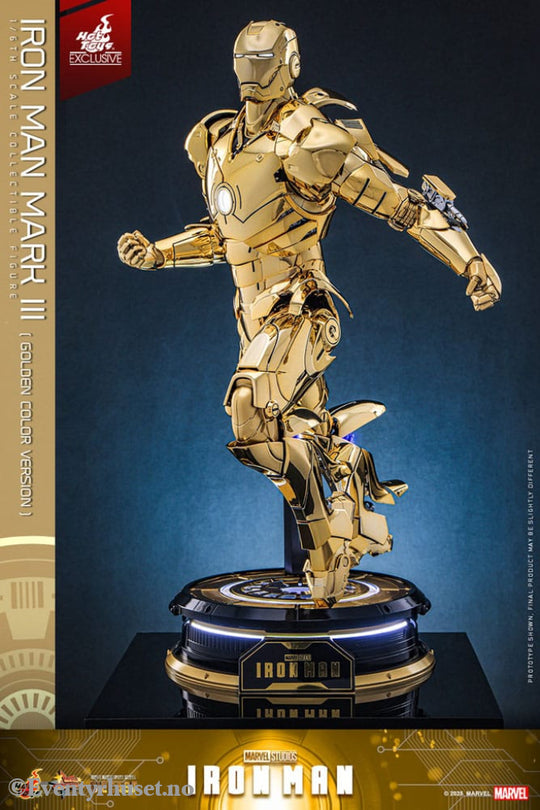 Iron Man Movie Masterpiece Diecast Action Figure 1/6 Iron Man Mark III (Gold Color Version) Hot Toys Exclusive 33 cm