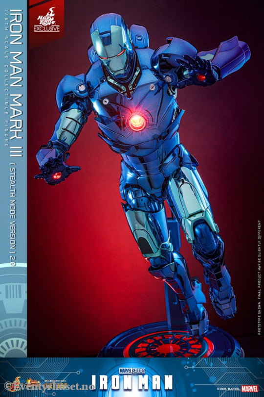 Iron Man Movie Masterpiece Diecast Action Figure 1/6 Iron Man Mark III (Stealth Mode Ver.) 2.0 Hot Toys Exclusive 33 cm
