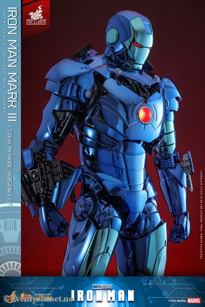 Iron Man Movie Masterpiece Diecast Action Figure 1/6 Iron Man Mark III (Stealth Mode Ver.) 2.0 Hot Toys Exclusive 33 cm
