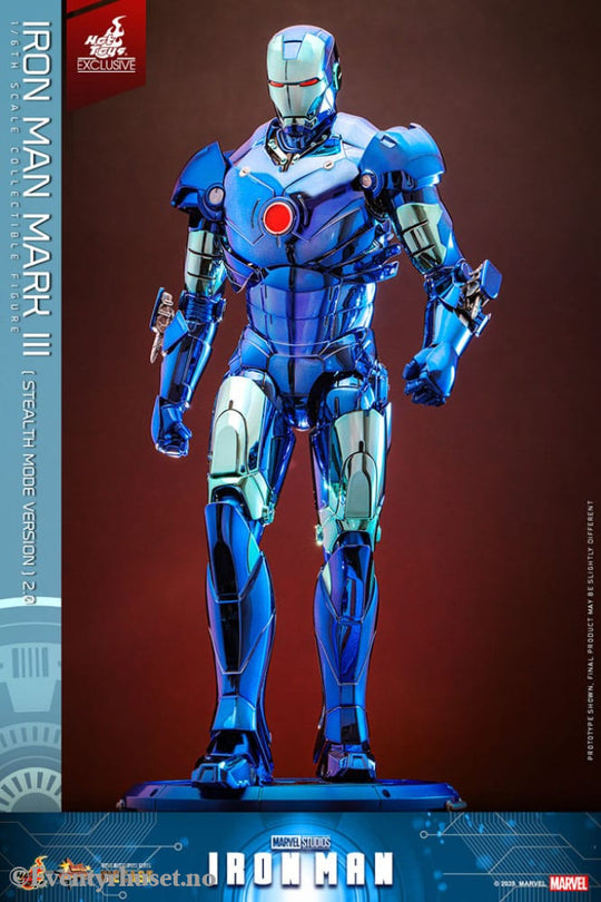 Iron Man Movie Masterpiece Diecast Action Figure 1/6 Iron Man Mark III (Stealth Mode Ver.) 2.0 Hot Toys Exclusive 33 cm