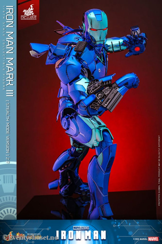 Iron Man Movie Masterpiece Diecast Action Figure 1/6 Iron Man Mark III (Stealth Mode Ver.) 2.0 Hot Toys Exclusive 33 cm