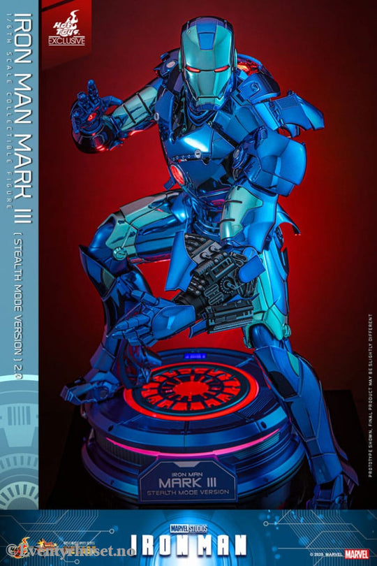 Iron Man Movie Masterpiece Diecast Action Figure 1/6 Iron Man Mark III (Stealth Mode Ver.) 2.0 Hot Toys Exclusive 33 cm