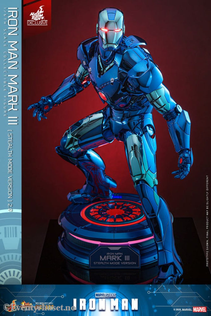 Iron Man Movie Masterpiece Diecast Action Figure 1/6 Iron Man Mark III (Stealth Mode Ver.) 2.0 Hot Toys Exclusive 33 cm