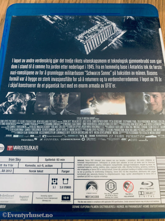 Iron Sky (2012). Blu-Ray.
