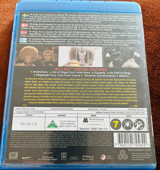 Isle Of Dogs. Blu Ray. Blu-Ray Disc