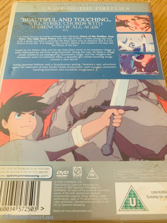 Iso Takahata. The Little Norse Prince. Dvd. Dvd