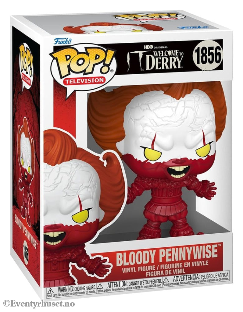 It: Welcome to Derry POP! Television Vinyl Figure Bloody Pennywise 9 cm Collectibles
