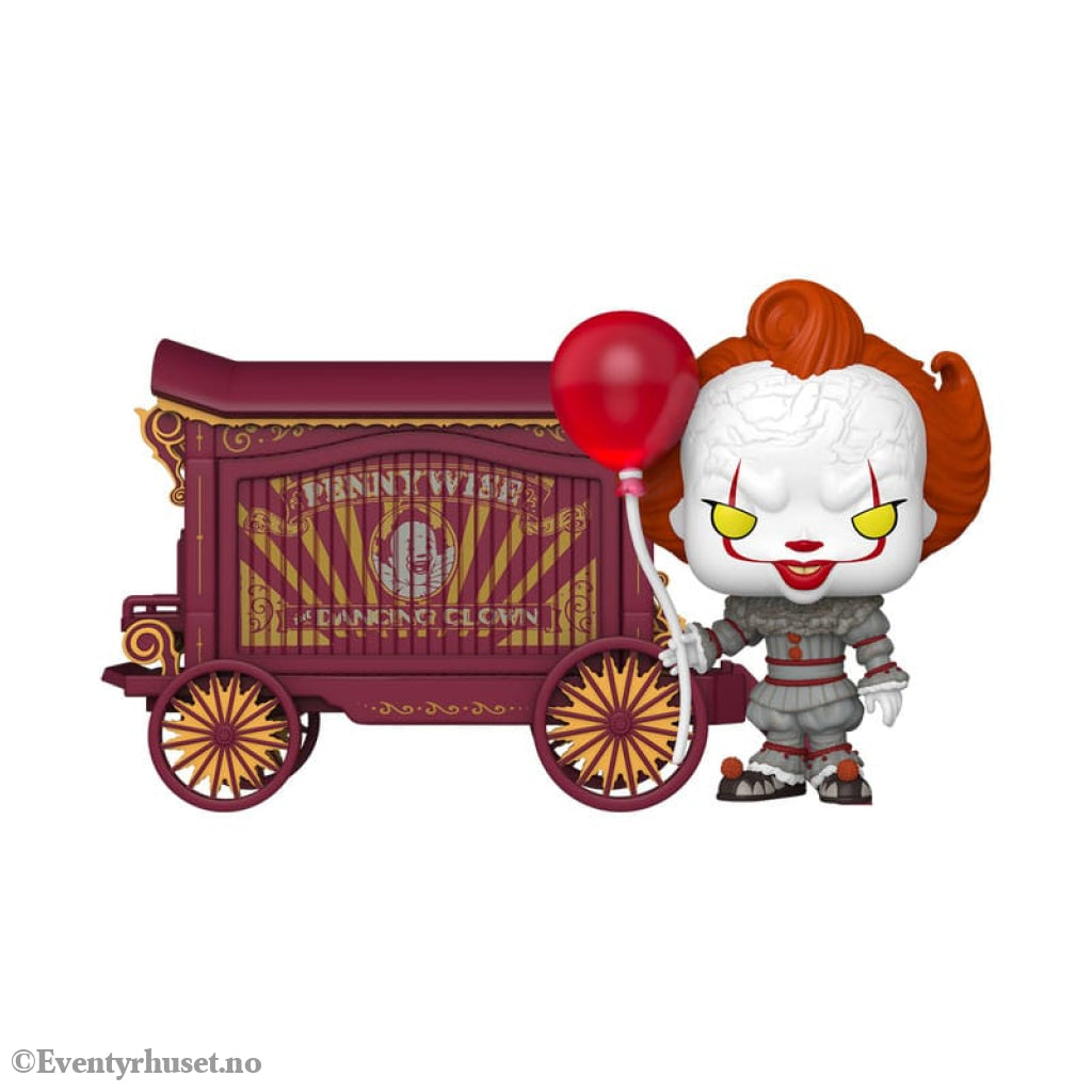 It-Welcome to Derry POP! Town Vinyl Figure Pennywise & Wagon 9 cm Collectibles