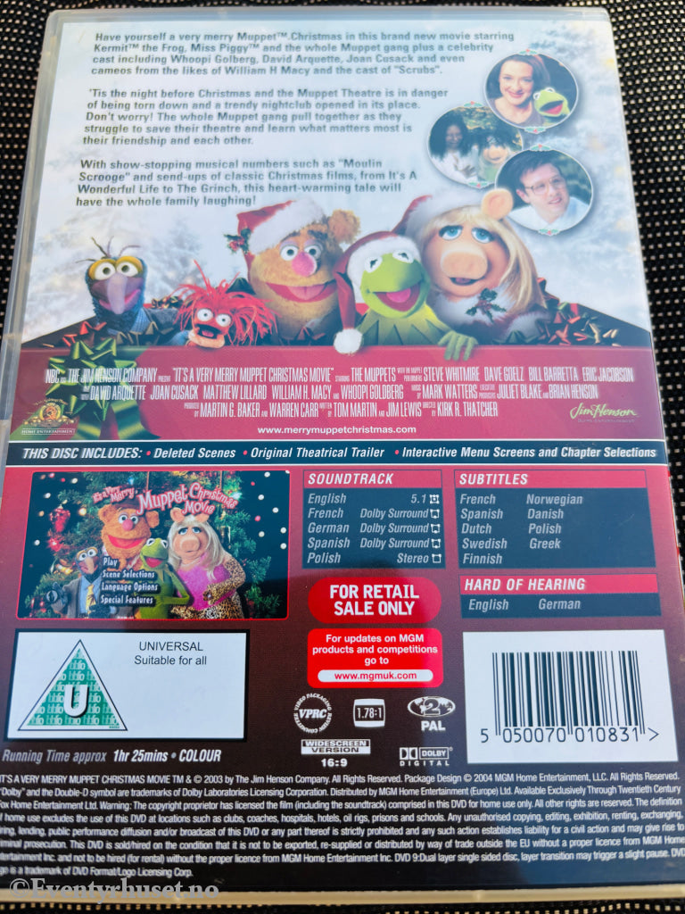 It's a Very Merry Muppet Christmas Movie DVD.