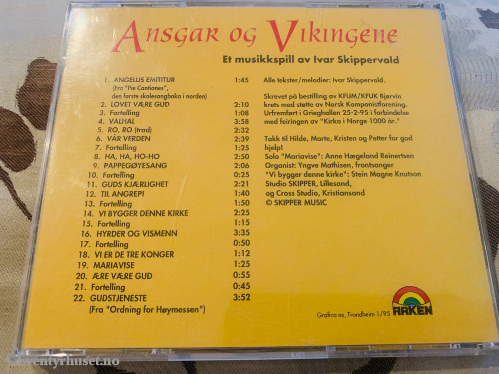 Ivar Skippervold. Ansgar Og Vikingene. Cd. Cd