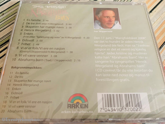 Ivar Skippervold. Henrik Wergeland Og Abrahams Barn. Lydbok På Cd. Ny I Plast!