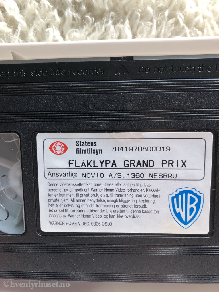 Ivo Caprino. 1995 (1975). Flåklypa Grand Prix. «Nyhet! Nå Med Ny Hi-Fi Lyd!» Vhs. Vhs