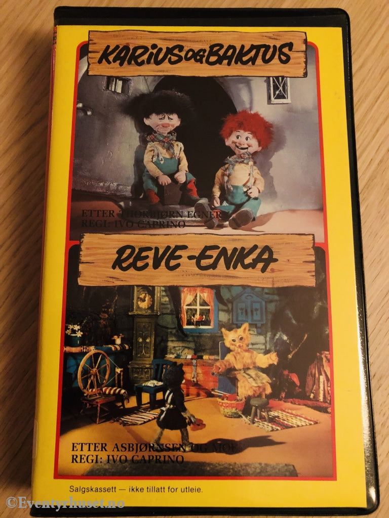 Ivo Caprino. Etter Asbjørnsen Og Moe. Karius Baktus. Reve-Enka. Beta. Vhs