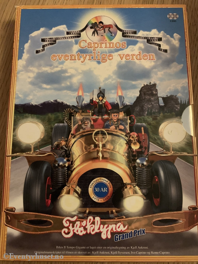 Ivo Caprino. Flåklypa Grand Prix. Caprinos Eventyrlige Verden 1. Dvd Dobbeldisk Med Slipcase Og
